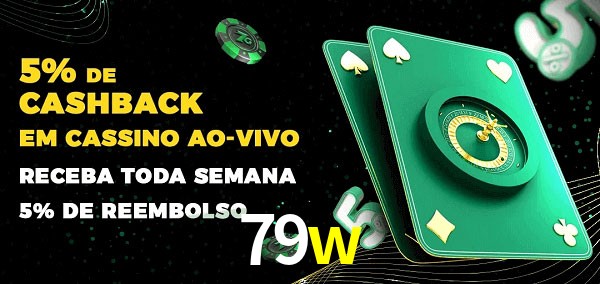 Promoções do cassino ao Vivo 79w